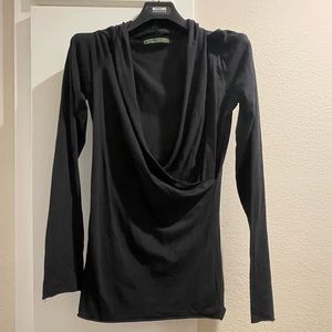 Size Medium Velvet long sleeve V neck shirt